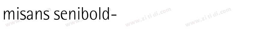 misans senibold字体转换